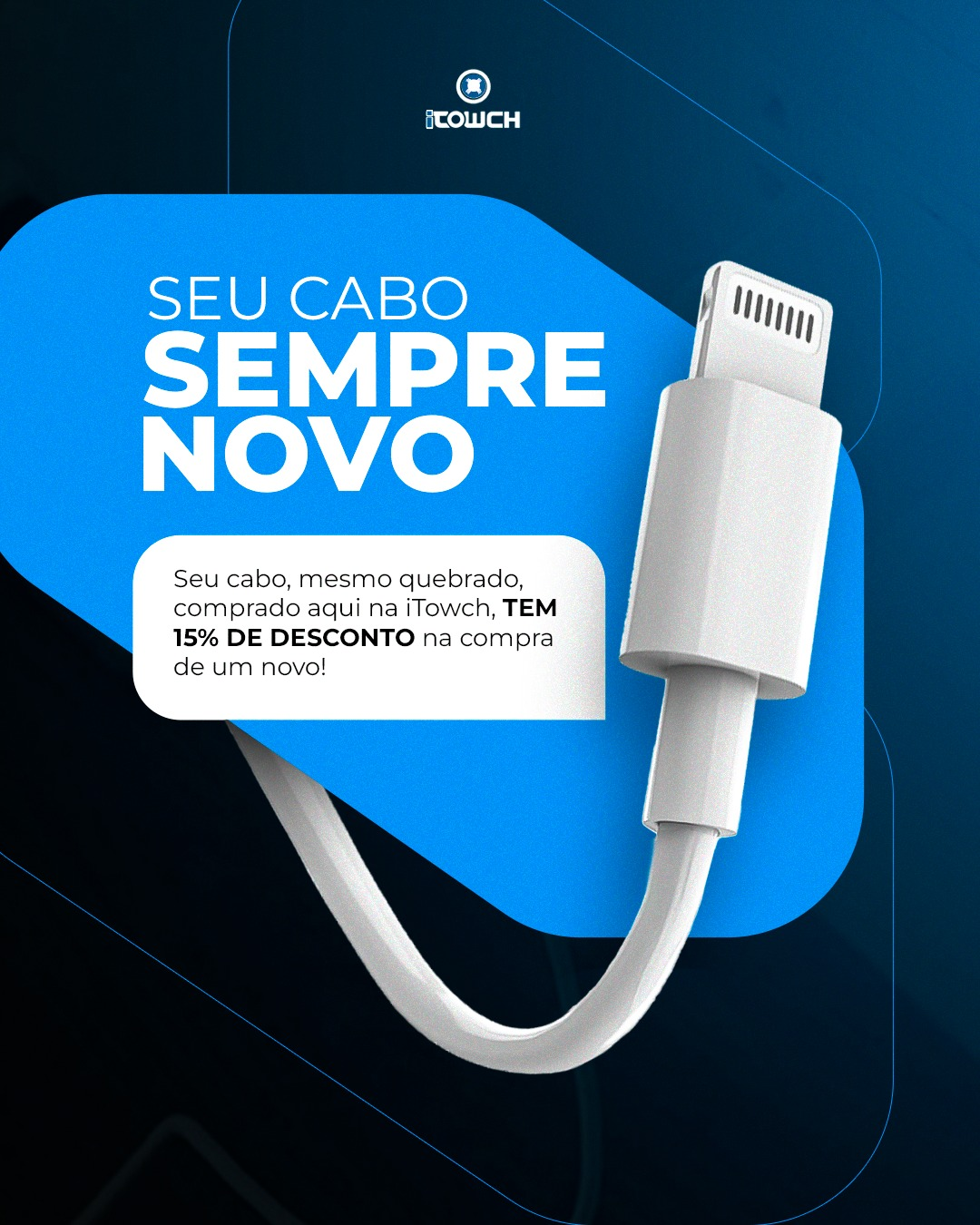 Arte promocional para marca de acessórios iTouch